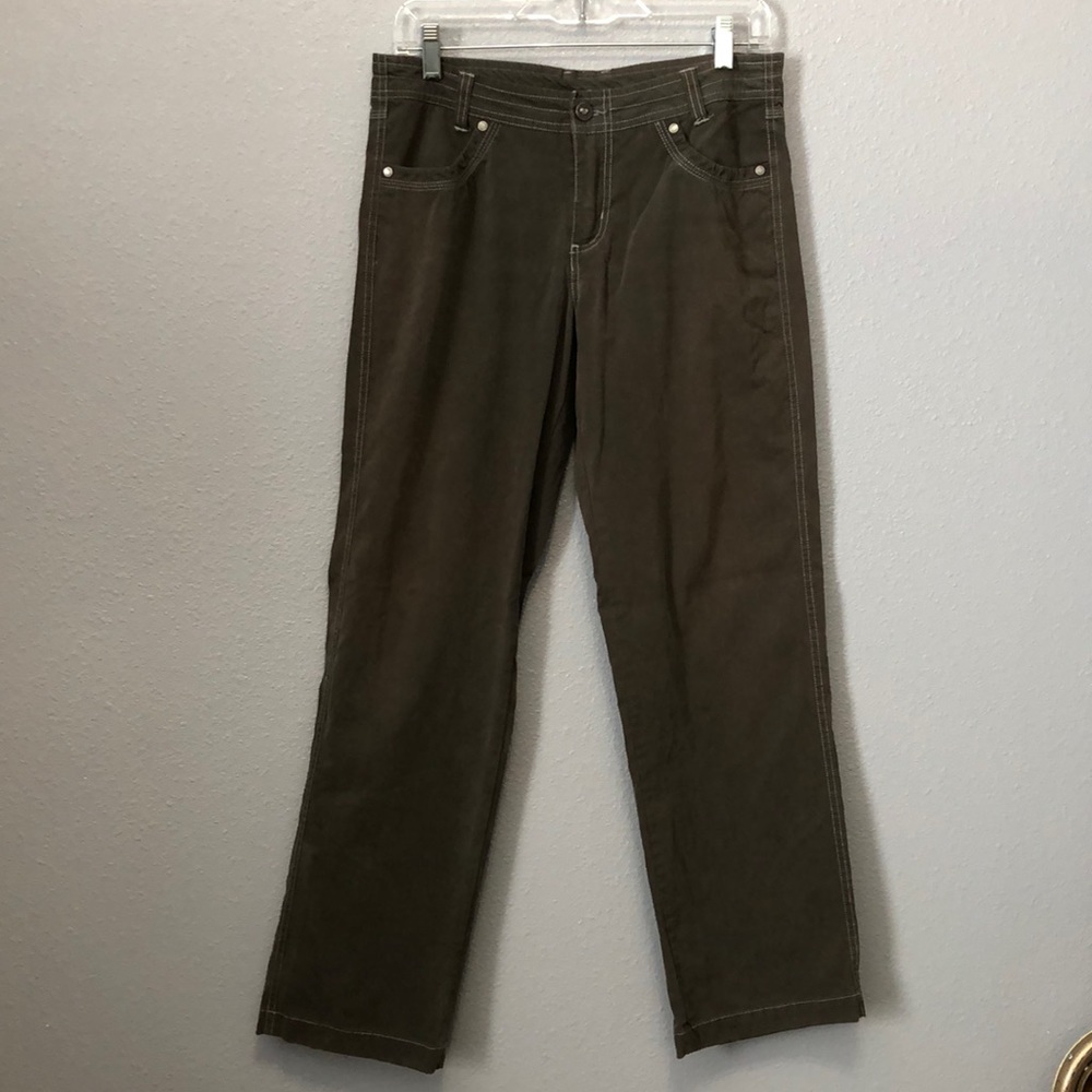 Guides Choice pants Women's 6 Olive Green cotton nylon spandex hiking gorpcore
